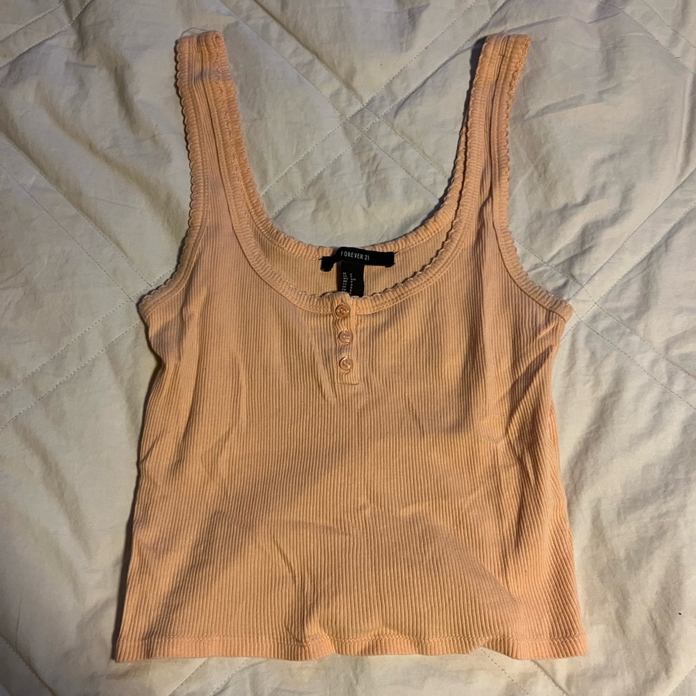 Light orange tank top size: small brand: forever 21
